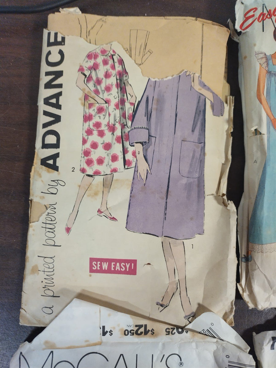 Vintage Set of 6 Sewing Patterns