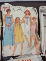 Vintage Set of 6 Sewing Patterns