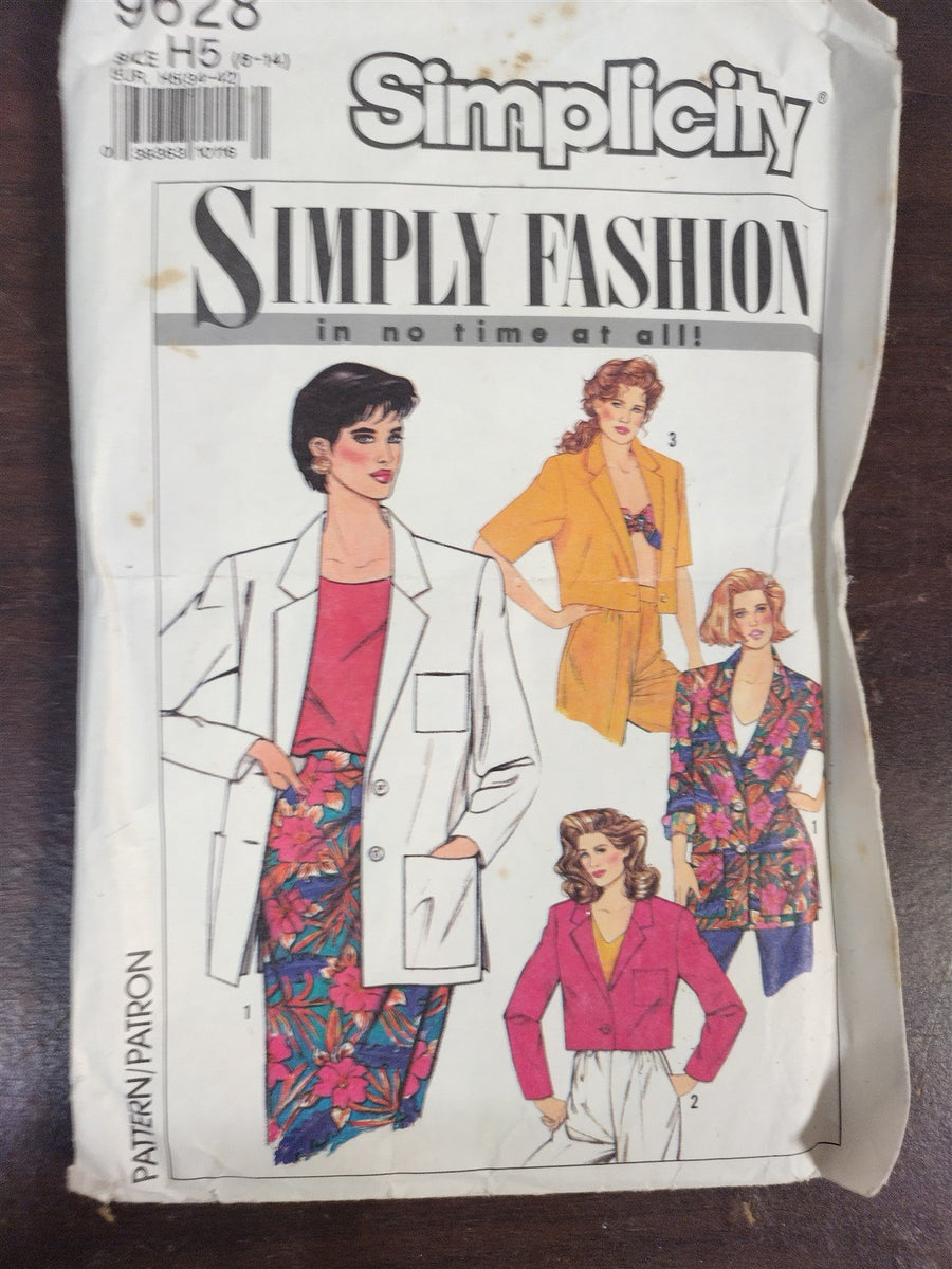 Vintage Set of 6 Sewing Patterns Men and Woman's Clothing McCall's Simplicity