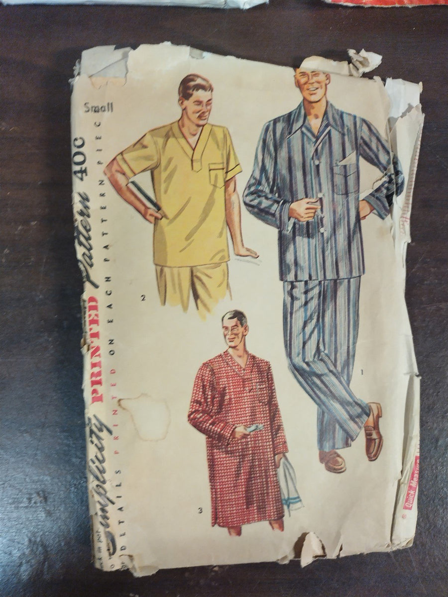 Vintage Set of 6 Sewing Patterns Men and Woman's Clothing McCall's Simplicity