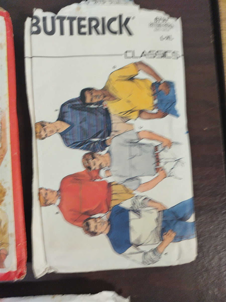 Vintage Set of 6 Sewing Patterns Men and Woman's Clothing McCall's Simplicity