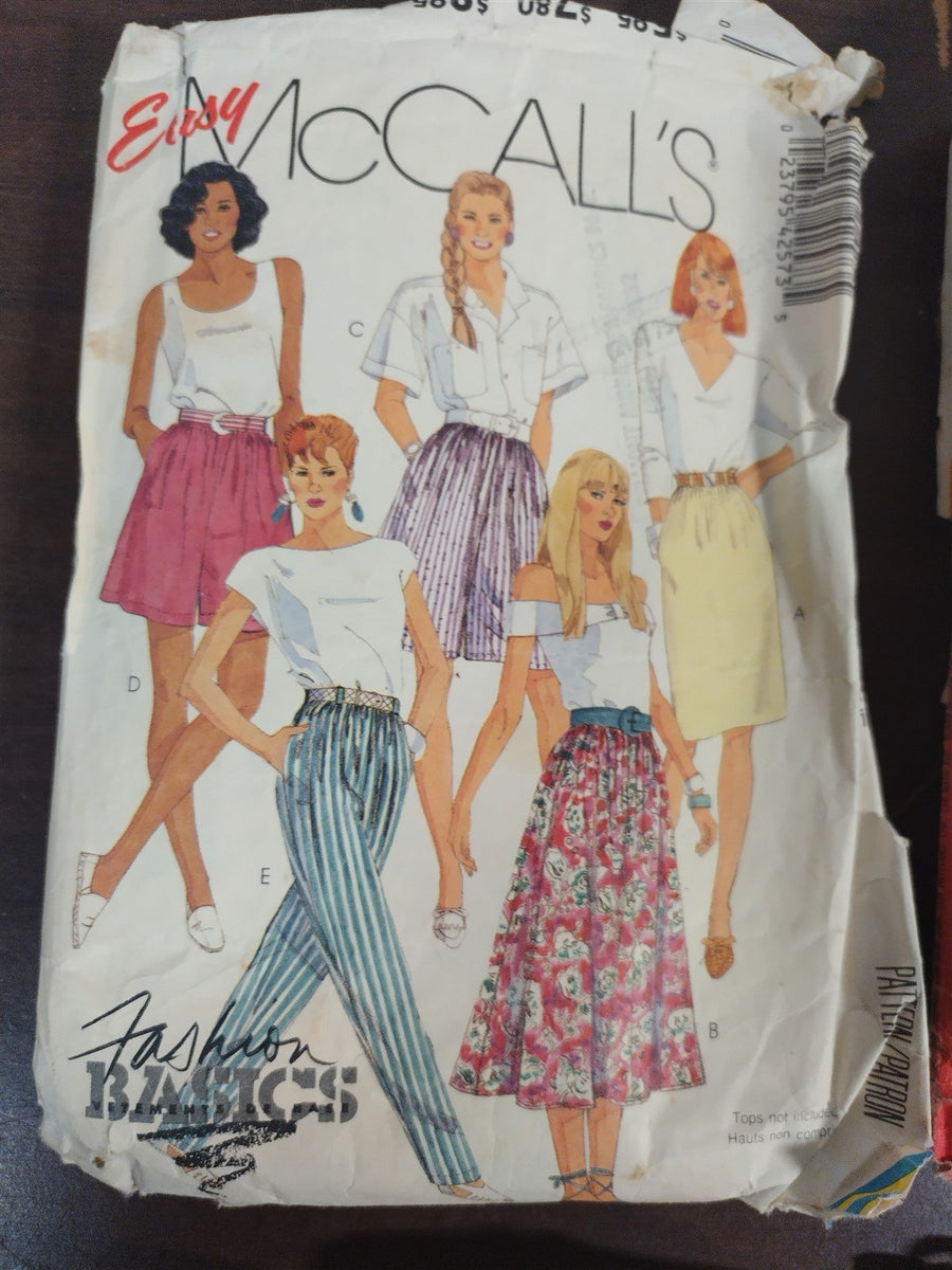 Vintage Set of 6 Sewing Patterns Men and Woman's Clothing McCall's Simplicity