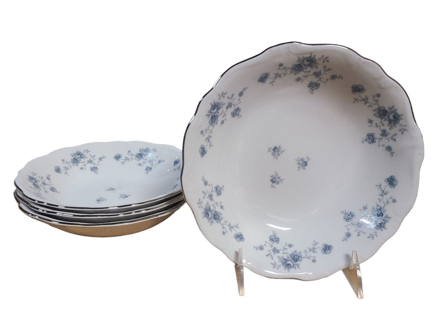 Vintage Johann Haviland Blue Garland Dinnerware Set 32 Pieces Plates Germany