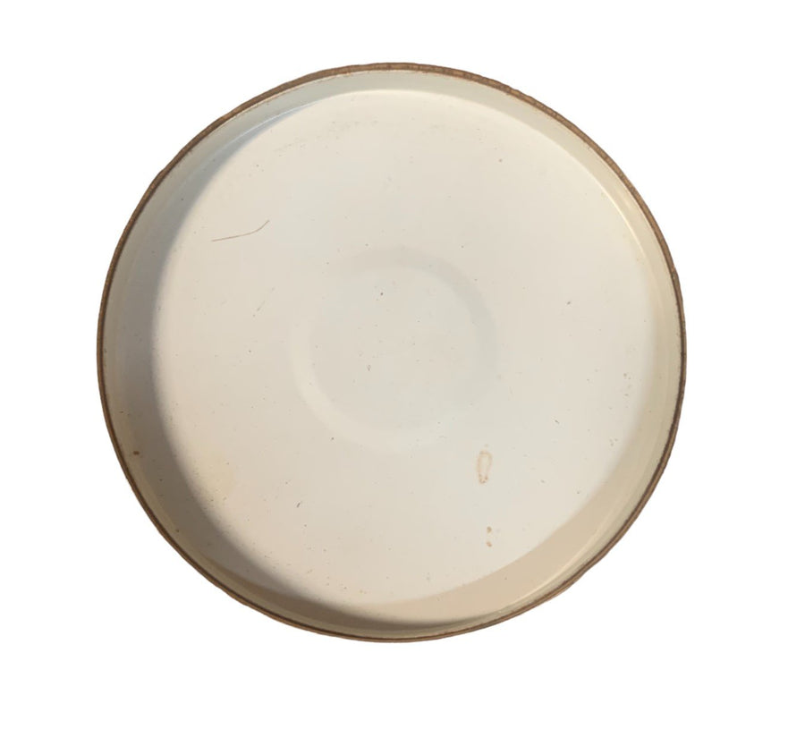 Vintage Art Deco Gold Floral Brass Edge Lid Glass Cosmetic Powder Trinket Jar
