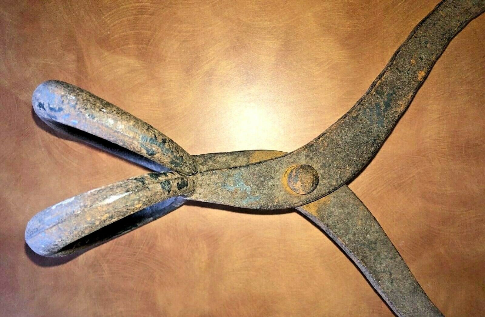 Antique Ice Block Tongs Grabbers Metal Rustic Decor