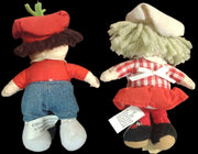 Vintage Set of 4 Different Campbell Kids Girl Soup Dolls Fridge Decor Magnets