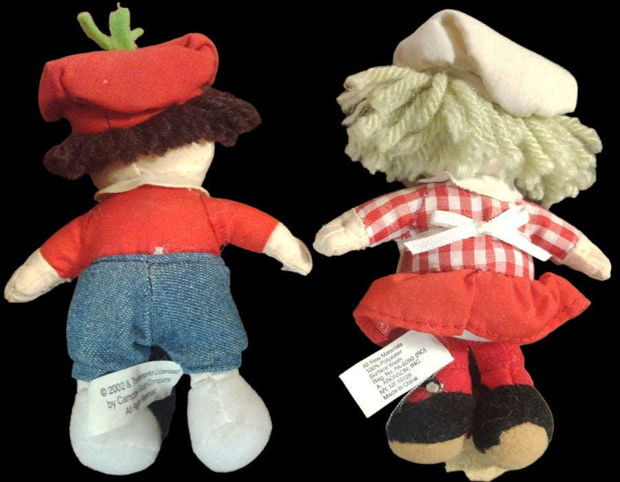 Vintage Set of 4 Different Campbell Kids Girl Soup Dolls Fridge Decor Magnets