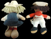 Vintage Set of 4 Different Campbell Kids Girl Soup Dolls Fridge Decor Magnets