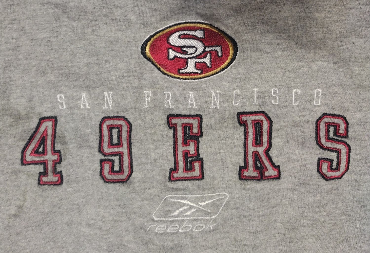 Vintage 1990s San Francisco 49ers Reebok 2XL Cotton Polyester Fan Merch T-Shirt