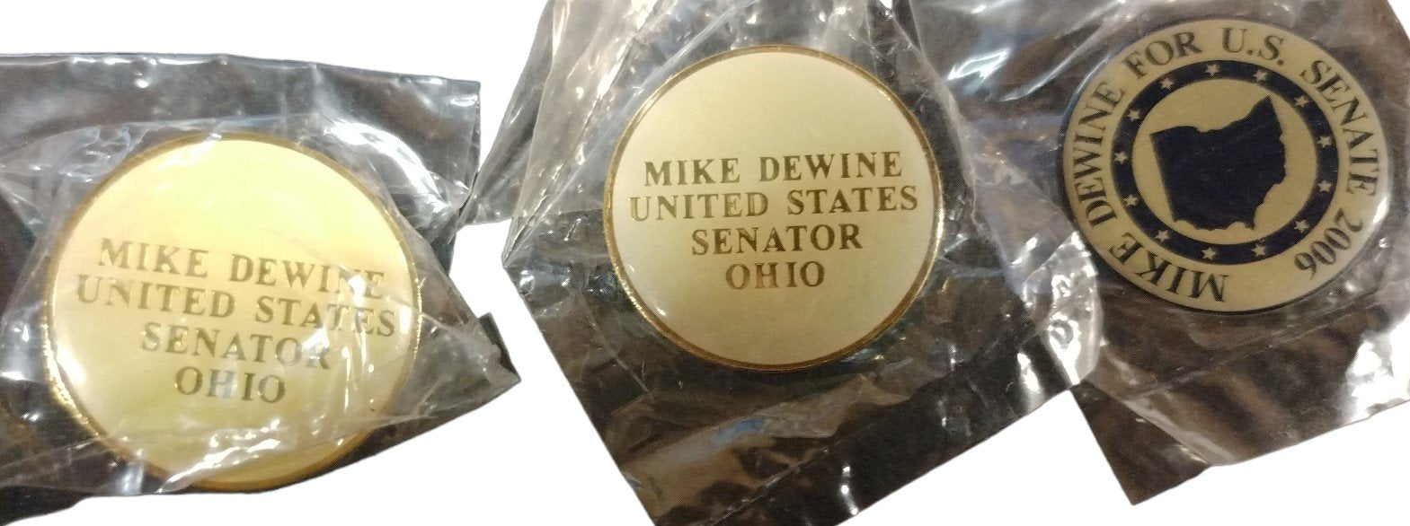 Vintage Set of 8 Different Ohio and Mike DeWine Republican Political Party Pins