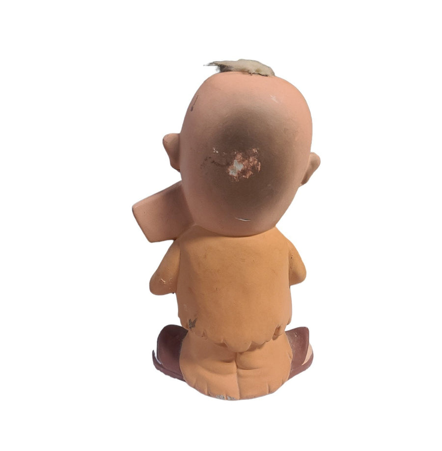 Vintage Retirement Fund Coin Bank Bald Hobo Beggar Rossini Japan 1960s