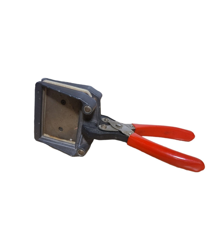 Handheld Passport Punch Portable ID Stamp Visa Photo Cutter Red Handle