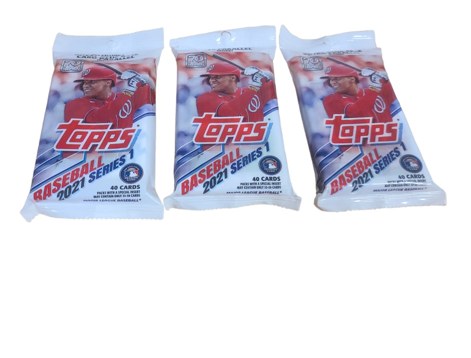 Topps Baseball Cards Series One 2021 MLB Fat Packs Set of Three Brand New Sealed