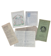 Antique Collection Letters Cards Drawings Sympathy Birthday Religious 1930s