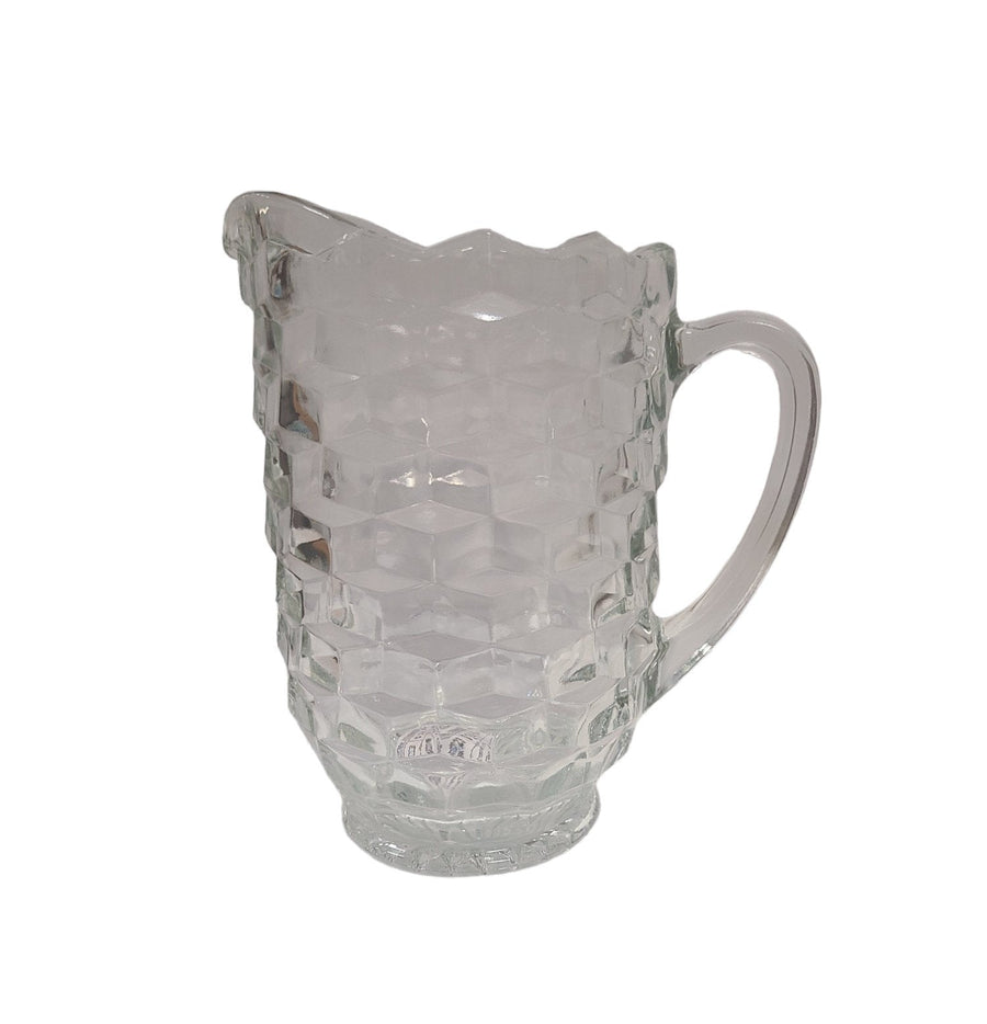 Vintage Fostoria American Whitehall Clear Glass Pitcher 1960s Kitchen USA
