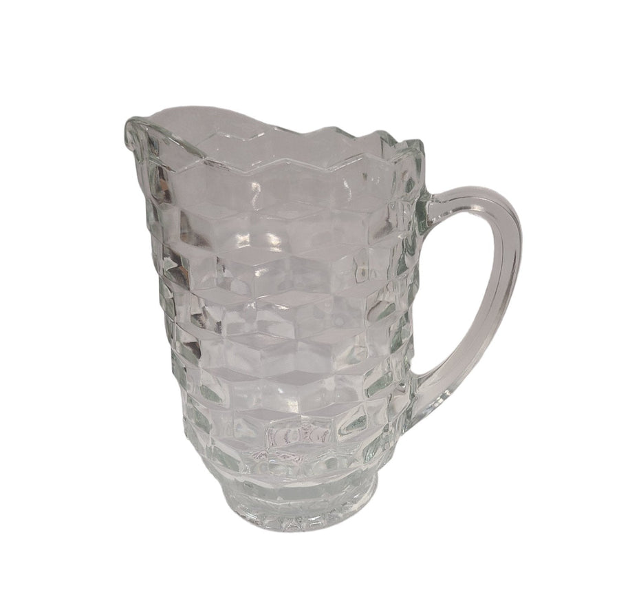 Vintage Fostoria American Whitehall Clear Glass Pitcher 1960s Kitchen USA