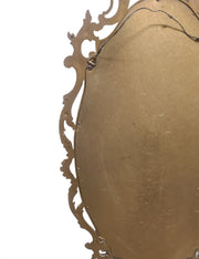 Vintage MCM Large Gold Syroco Wall Mirror 6011 Oval French Provinical 1960s