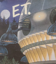 Vintage 1980s E.T. Classic Movie Poster Paper Wall Art Decor McDonalds Promo
