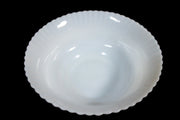 Vintage Antique Macbeth-Evans Petalware Clambooth Translucent White Fruit Bowl