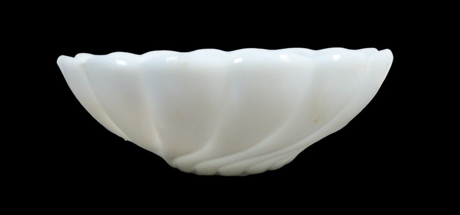 Vintage Antique Hazel Atlas Alpine Swirl Bowl Hobnail Dishes Open Lace Plate