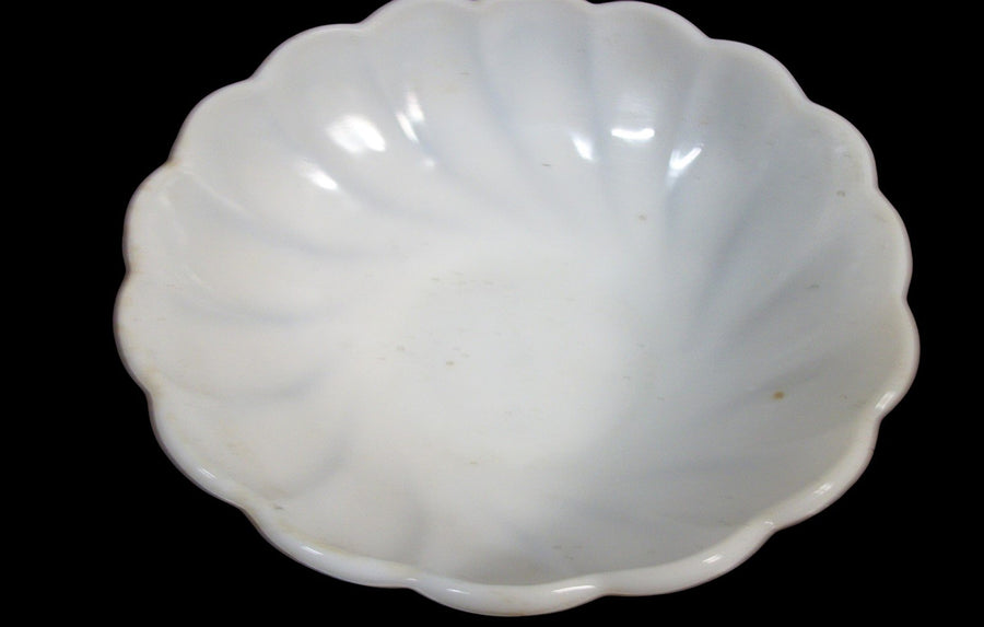 Vintage Antique Hazel Atlas Alpine Swirl Bowl Hobnail Dishes Open Lace Plate