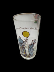 Vintage Antique American Greetings Holly Hobbie Inspirational Glasses Set of 8