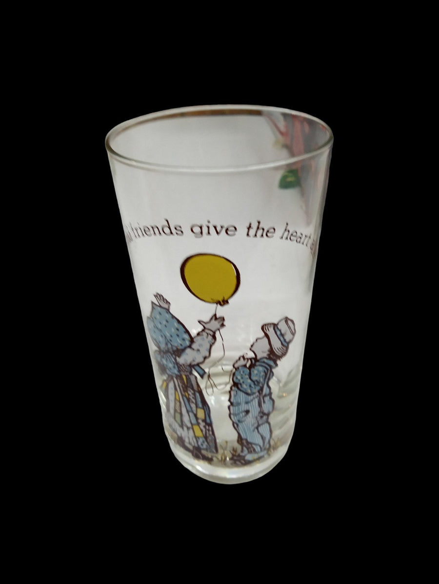 Vintage Antique American Greetings Holly Hobbie Inspirational Glasses Set of 8
