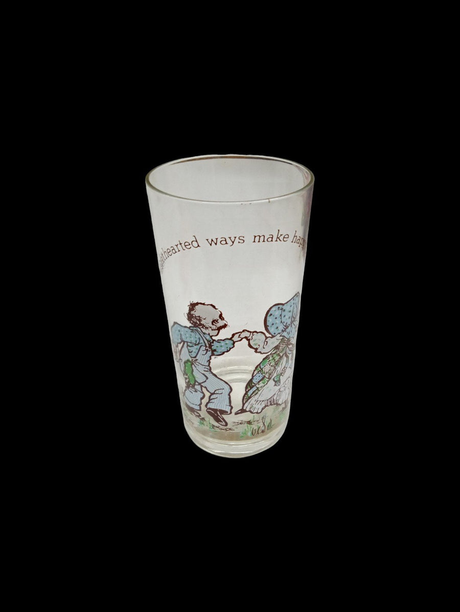 Vintage Antique American Greetings Holly Hobbie Inspirational Glasses Set of 8