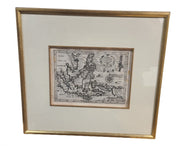 Antique Set of Two Framed Maps Mercator Hondius India Orientails Insulae 1600s