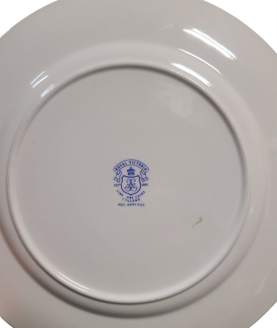 Vintage MCM Royal Victoria Fine Bone China Six Assorted Salad Plates - Set 1
