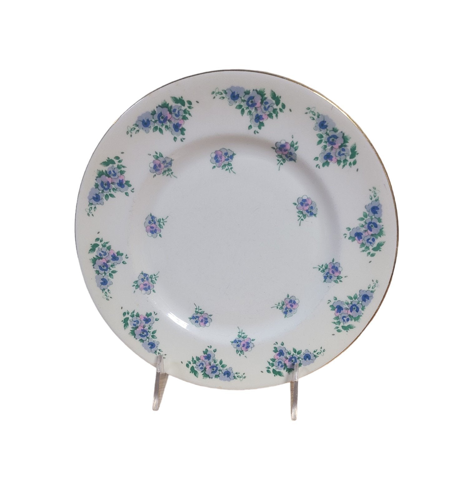 Vintage MCM Royal Victoria Fine Bone China Six Assorted Salad Plates - Set 1