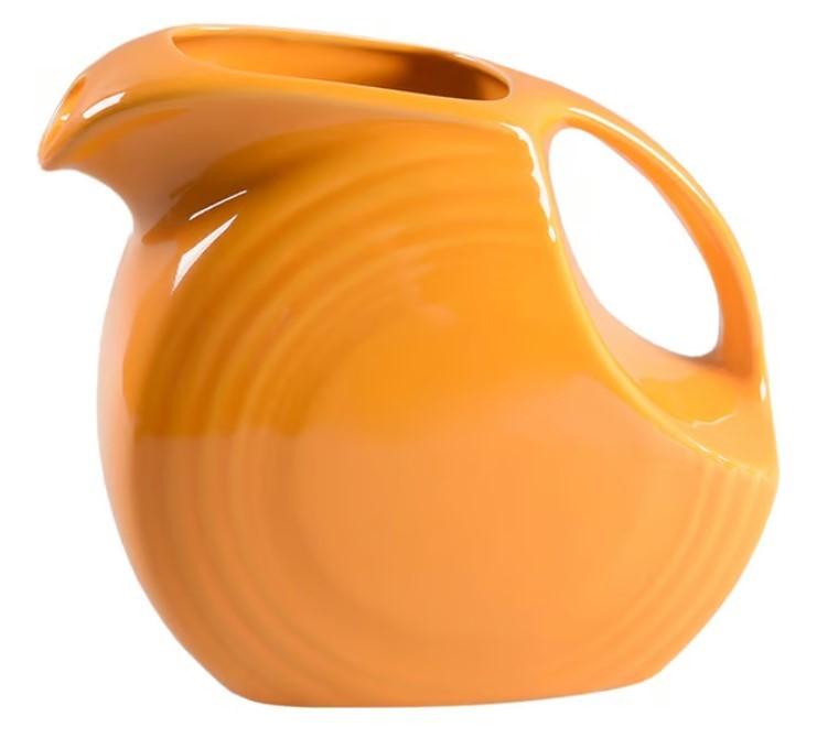 Fiesta - Tangerine Orange Large Disk Pitcher (Discontinued Color)