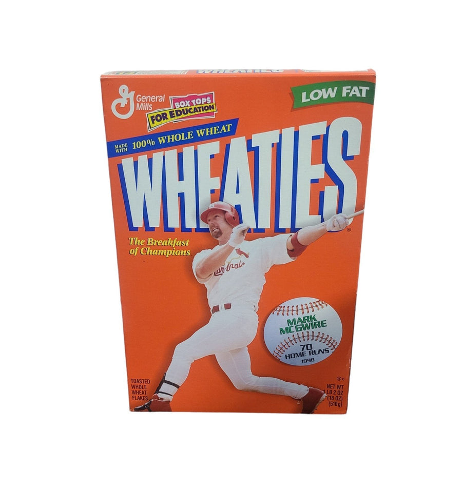 Vintage Set Four Boxes MLB Wheaties Cereal Baseball 1990s Indians Power Hitters