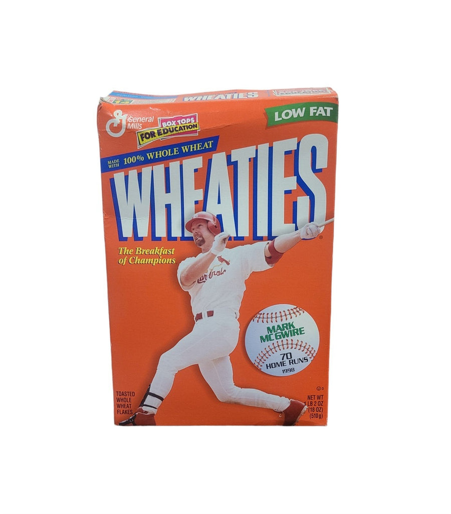 Vintage Set Four Boxes MLB Wheaties Cereal Baseball 1990s Indians Power Hitters