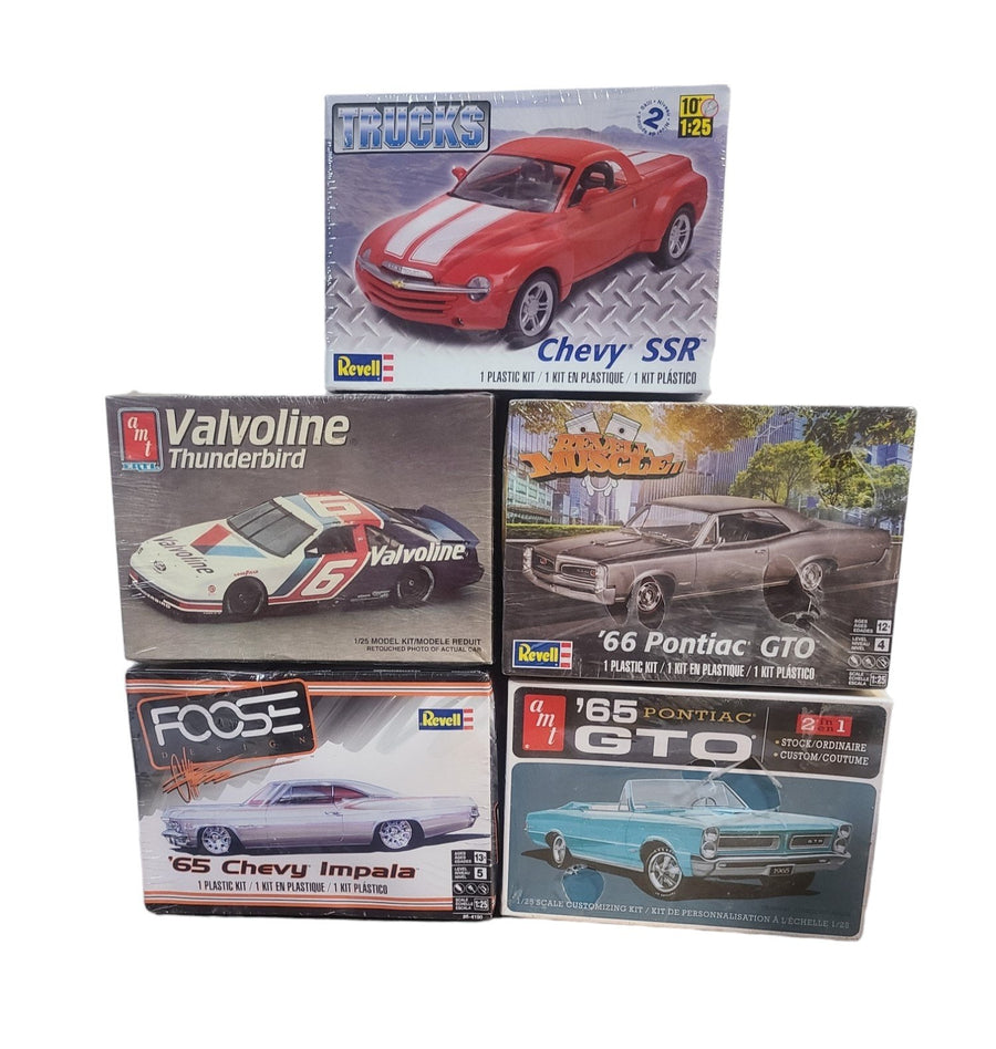 Set of Five Model Cars Brand New Original Packaging 1960s Pontiac GTO Chevy SSR