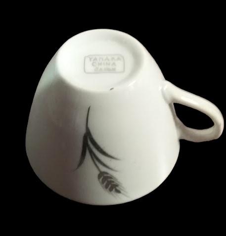 Vintage Antique Yamaka China Japan Platinum Wheat Snack Plates Tea