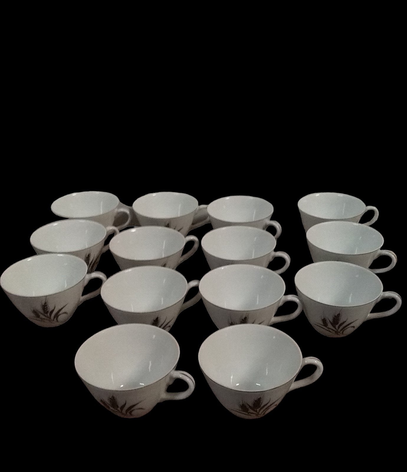 Shop A&YMikasa食器 Vintage Antique Yamaka China Japan Platinum Wheat Snack Plates Tea