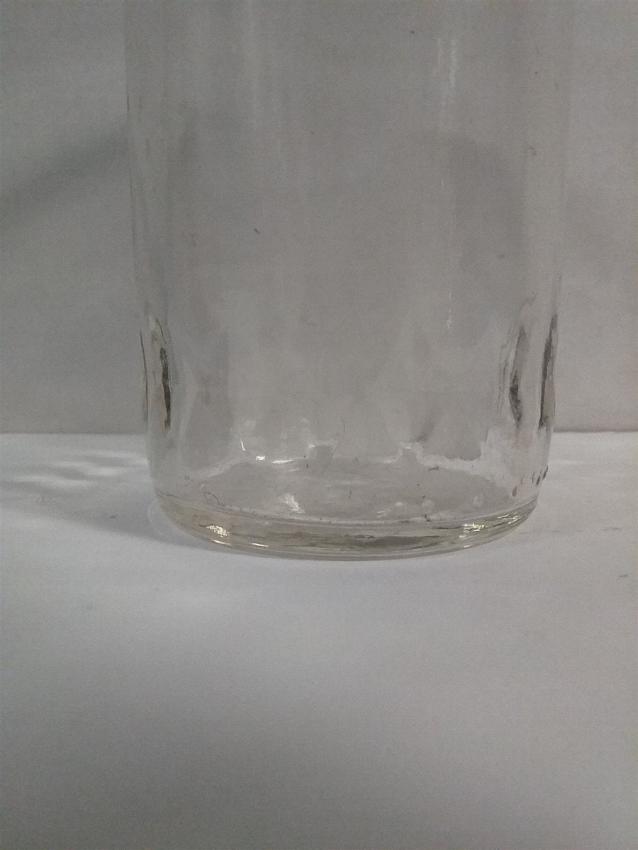 Vintage Antique Diamond Band Jelly Jar Juice Glasses (Set of 6)