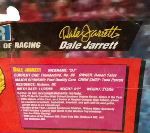 Vintage NASCAR Superstars of Racing Dale Jarrett Special Edition 1997