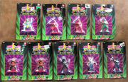 9 BANDAI MIGHTY MORPHIN POWER RANGERS & SPACE ALIENS 1993 ACTION FIGURES IN PACK