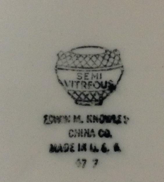 Edwin Knowles Vintage China Golden Wheat Dinner Plates (Set of 7)