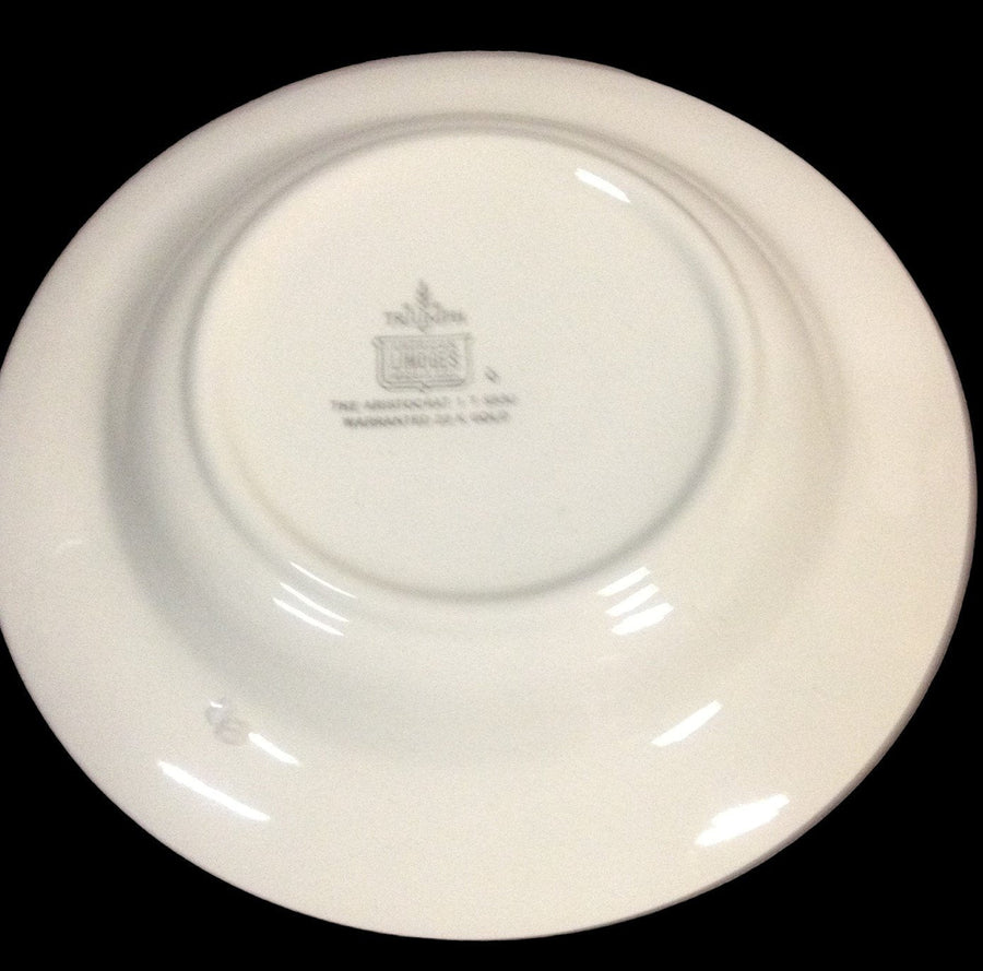 Limoges Vintage Triumph American The Aristocrat530 Dinner Bowls 22K Gold Rims