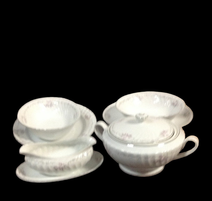 Genuine Vintage Porcelain China Gold Standard Serving Bowls Platters Gravy Boat