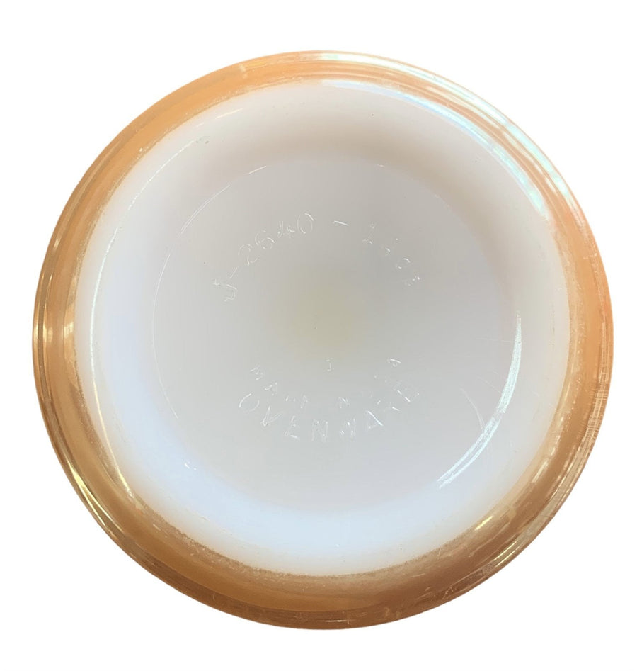 Glasbake Lusterware Retro Jeannette Opalescent Marigold Coffee Mug Bowl J2640