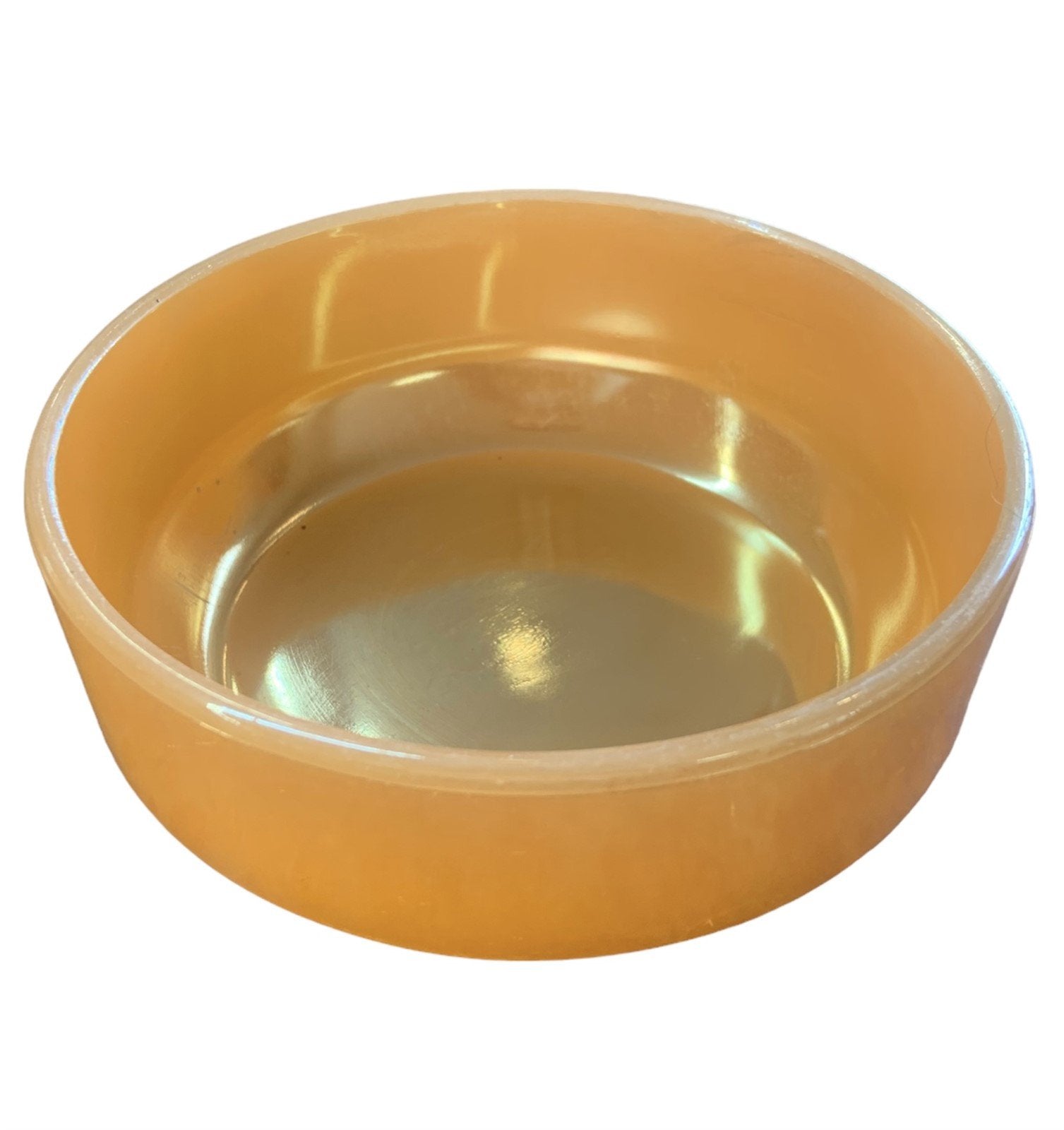 Glasbake Lusterware Retro Jeannette Opalescent Marigold Coffee Mug Bowl J2640