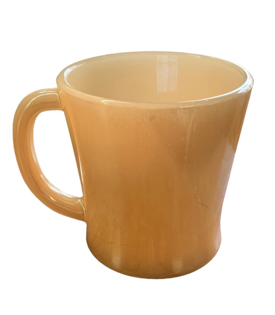 Glasbake Lusterware Retro Jeannette Opalescent Marigold Coffee Mug Bowl J2640