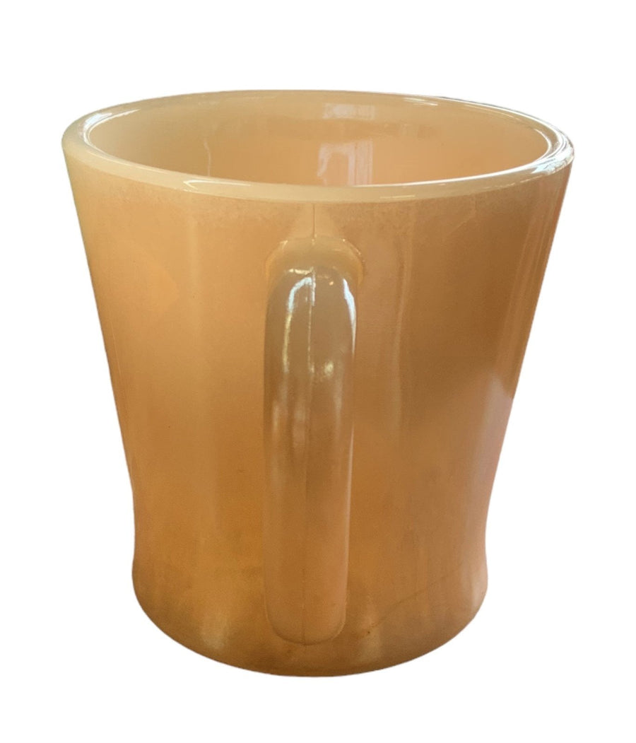 Glasbake Lusterware Retro Jeannette Opalescent Marigold Coffee Mug Bowl J2640