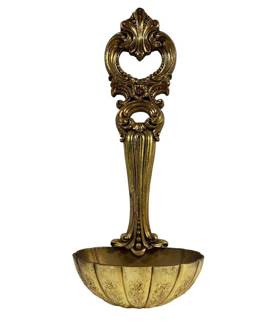 gold wall plant hanger MCM Antique Ornate Gold Spoon Wall Plant Holder 1972 Home Decor – Shop Cool Vintage Decor