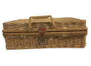 Picnic Basket Willow Woven Brown Eastman Outdoors Lunch Set