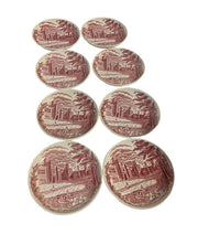 Johnson Bros Haddon Hall England Ceramic China Trinket Dishes Set of 8 Rare